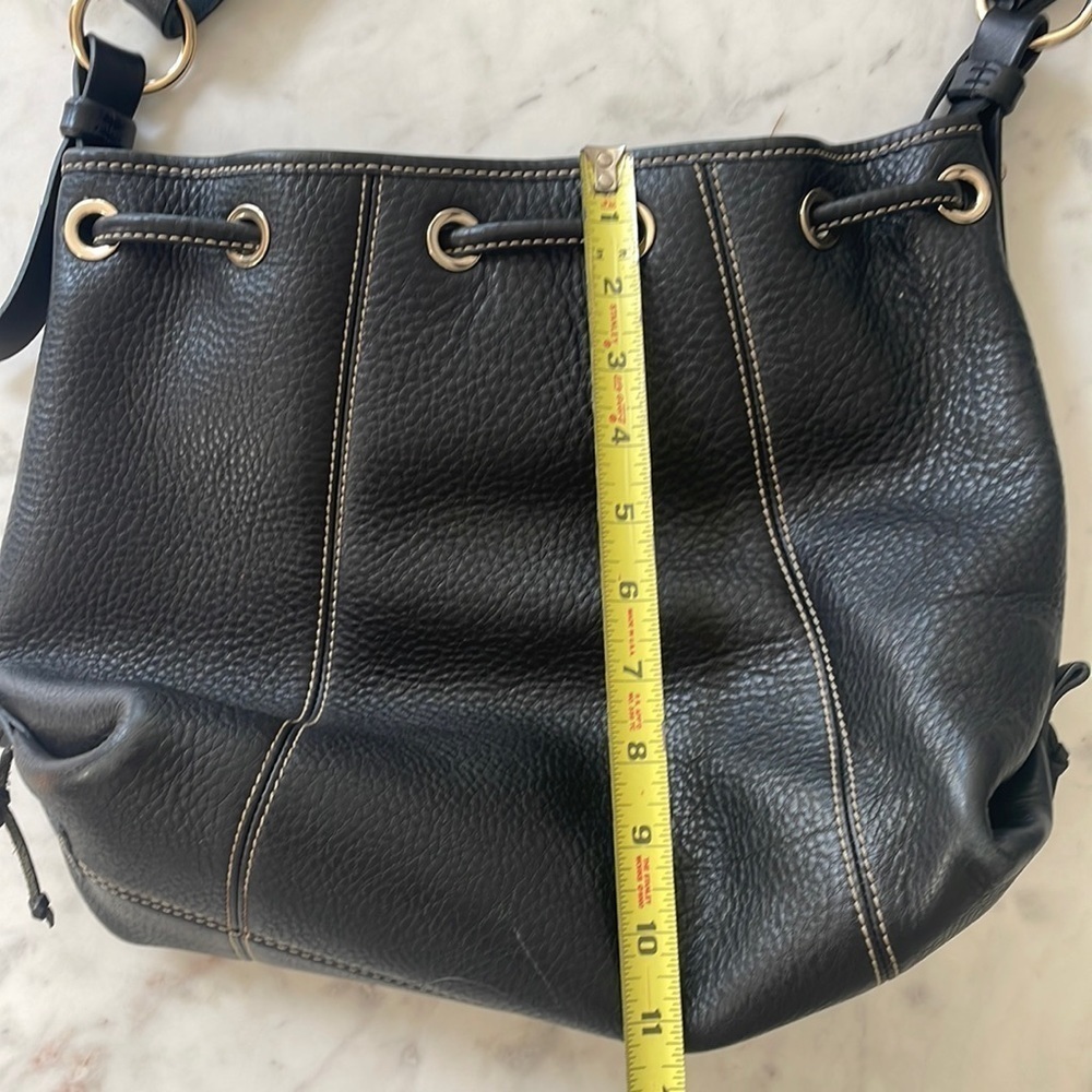 Dooney & Bourke Black Pebbled Leather Bag - Picture 4 of 16